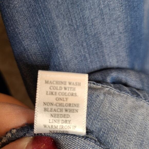 Altar'd State Size Small Blue Embroidered Longsleeve Top - Picture 8 of 12